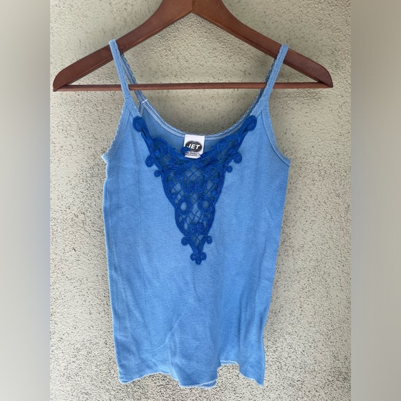 Vintage Y2K 2000s JET by John Eshaya open front tank | XS - Picture 1 of 4